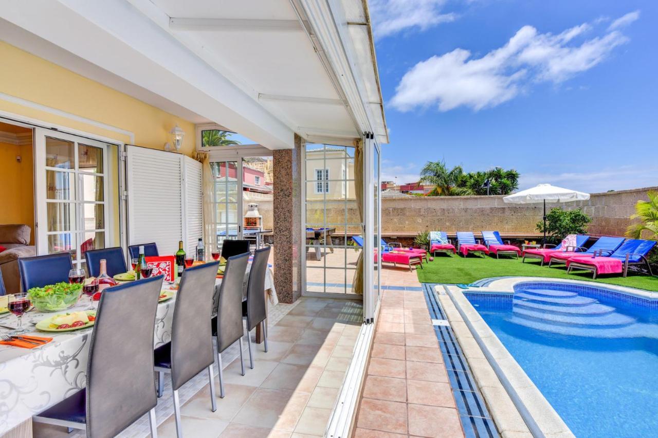 Villa Teide Sol Con Piscina Climatizada, Playa Fanabe, Costa Adeje Zewnętrze zdjęcie